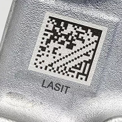 2d Laser marking on medical components made of cobalt, M30NW steel and TA6V titanium