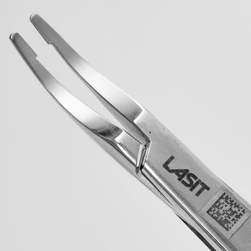 medicale03 Laser marking on medical components made of cobalt, M30NW steel and TA6V titanium